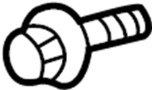 Image of Bolt. Hex. Flywheel. Head. A Bolt that holds the. image for your 2013 Ford E-250   