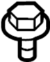 Image of Bolt. Hinge. (Upper, Lower). A Bolt used to secure. image for your 2019 Ford Transit-250   