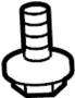 Image of Bolt. Crossmember. Suspension. (Front, Rear, Lower). Engine Cradle Bolt. Part. image for your 2017 Ford F-150 2.7L EcoBoost V6 A/T RWD XL Standard Cab Pickup Fleetside 