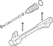 Image of Rack and Pinion Assembly image for your 2008 Ford Taurus X   