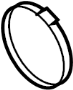 Image of Rack and Pinion Bellows Clamp image for your 1990 Lincoln Town Car   