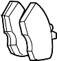 View Disc Brake Pad Set (Rear) Full-Sized Product Image