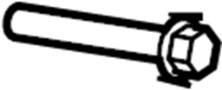 Image of Bolt. Mount. Bracket. (Front, Rear). A threaded rod with a. image for your 2018 Ford F-150 3.0L Power-Stroke V6 DIESEL A/T 4WD Lariat Crew Cab Pickup Fleetside 