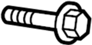 Image of Screw. Bolt. (Rear). A Screw used to secure. image for your 2001 Ford F-150 5.4L Triton V8 BI-FUEL A/T 4WD XLT Extended Cab Pickup Fleetside 