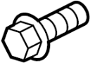 Image of Bolt. Shield. Screw. Splash. A Bolt used to secure. image for your 1997 Ford E-150 Econoline   