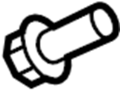 Image of SCREW. Cover. Console. Instrument Panel Bolt. Overhead. A threaded rod with a. image for your 2011 Ford Expedition   