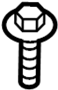 Image of Screw. Console. (Rear, Lower). A Screw that is used to. image for your 2022 Ford Transit-350 HD 3.5L V6 FLEX A/T AWD Base Extended Cargo Van 