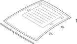 Image of Spacer. Windshield. Glass. (Lower). A component that. image for your 2018 Ford Focus   