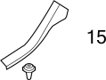 View Plate. Sill. Retainer. Clip. (Front, Rear, Lower) Full-Sized Product Image