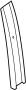 Image of Door Applique (Rear, Upper) image for your 2005 Ford Focus   