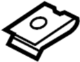 Image of Nut. Trim. Panel. (Front, Upper). Bumper Guide Nut. image for your 2024 Ford Transit-350  PTV Extended Cargo Van 