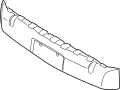 Image of Bumper Impact Absorber image for your 2013 Ford F-250 Super Duty 6.7L Power-Stroke V8 DIESEL A/T 4WD XLT Extended Cab Pickup Fleetside 