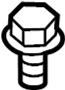 Image of Bolt. Screw. Tie. Bar. (Lower). Intercooler Pipe Bolt. image for your 2018 Ford Transit-350 HD 3.5L EcoBoost V6 A/T XL Extended Passenger Van 