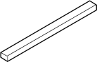 Image of Seal. Pad. (Upper). A/C Condenser Seal. Part. image for your 2002 Ford Taurus   