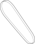 Image of Accessory Drive Belt image for your 2014 Ford Mustang   