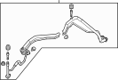 Image of A/C Refrigerant Liquid Hose (Front) image for your 2022 Ford F-150 2.7L EcoBoost V6 A/T 4WD XLT Extended Cab Pickup Fleetside 