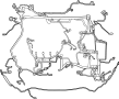 Image of Engine Wiring Harness image for your 2024 Ford F-350 Super Duty  XLT Crew Cab Pickup Fleetside 