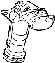 Image of Engine Air Intake Hose (Rear) image for your 2015 Ford Focus   