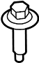 View Engine Mount Bolt (Front, Upper) Full-Sized Product Image