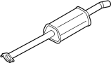 Image of Exhaust Muffler (Front) image for your 2013 Ford C-Max   