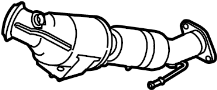 Image of Catalytic Converter image for your 2014 Ford E-250 5.4L Triton V8 FLEX A/T Base Standard Cargo Van 