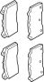 Image of Disc Brake Pad Set (Front) image for your Ford Focus  