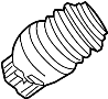 Image of Steering Coupling Boot image for your 2018 Ford Taurus  SEL Sedan 