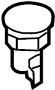 View 12 Volt Accessory Power Outlet (Front) Full-Sized Product Image