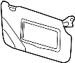 Image of Sun Visor image for your 2017 Ford Focus  ST Hatchback 
