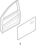 Image of Door Outer Panel image for your 2024 Ford Transit-350  PTV Standard Cargo Van 