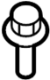 View Door Hinge Bolt (Upper, Lower) Full-Sized Product Image 1 of 8