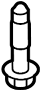 View Fuel Tank Strap Bolt Full-Sized Product Image