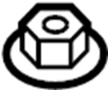 View Nut. (Front, Upper, Lower) Full-Sized Product Image