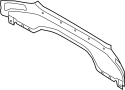 Image of Rear Body Panel (Left, Rear, Lower) image for your 2010 Ford Edge  Limited Sport Utility 