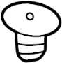 View Trim. Retainer. Clip. (Rear, Upper) Full-Sized Product Image