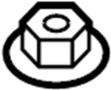 View Nut. Mount. Bracket. (Front, Rear, Upper) Full-Sized Product Image