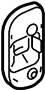 Image of Check. Door. Seal. Bracket. Door Check Gasket. image for your 2019 Ford Transit-250 3.7L V6 FLEX A/T PTV Extended Cargo Van 