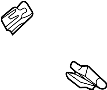 View Trim. Clip. Retainer. Panel. Gate. (Rear, Upper, Lower) Full-Sized Product Image 1 of 3