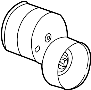 Image of Accessory Drive Belt Tensioner Assembly image for your 2023 Ford Police Interceptor Utility   