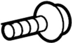 View Screw. Bracket. Cover. Bumper. (Rear, Lower) Full-Sized Product Image 1 of 2