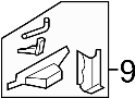 Image of Fender Rail Bracket (Front, Upper, Lower) image for your 2021 Ford F-150 3.5L EcoBoost V6 A/T RWD Platinum Crew Cab Pickup Fleetside 