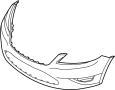 Image of Bumper Cover (Front, Upper) image for your 2018 Ford Fiesta 1.6L Ti-VCT A/T Titanium Hatchback 