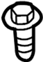 Image of Bumper Cover Bolt image for your 2020 Lincoln Navigator   