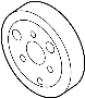 View Engine Water Pump Pulley Full-Sized Product Image