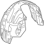 Image of Fender Splash Shield (Front, Lower) image for your 2022 Ford F-150 3.5L PowerBoost V6 FULL HYBRID EV-GAS (FHEV) A/T RWD XLT Extended Cab Pickup Fleetside 