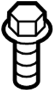 Image of Screw. Housing. Duct. Air. Retainer. (Lower). Air Filter Housing Bolt. image for your 2017 Ford Edge 3.5L Duratec V6 A/T FWD SEL Sport Utility 
