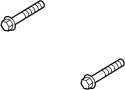 Image of Bolt. Mount. Arm. Control. (Front, Upper, Lower). A fastener used to. image