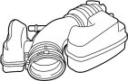 View Engine Air Intake Hose (Front, Lower) Full-Sized Product Image