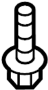 View Exhaust System Hanger Bolt (Front) Full-Sized Product Image 1 of 2