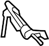 View Bracket. Pipe. Muffler. Hanger. (Front, Rear) Full-Sized Product Image